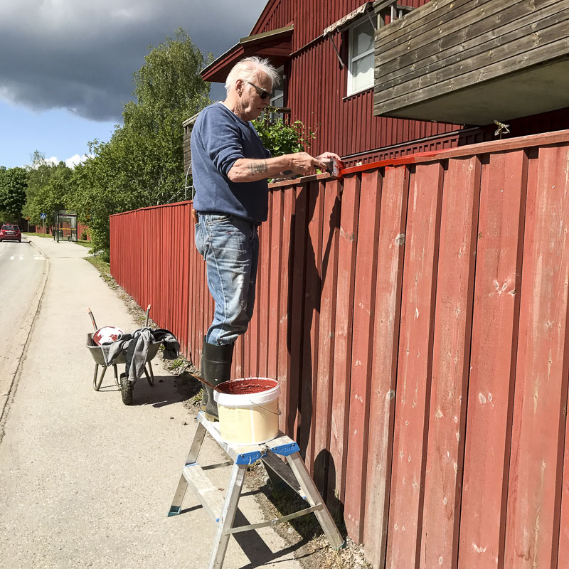 stighult, bullerstaketet, ommålning